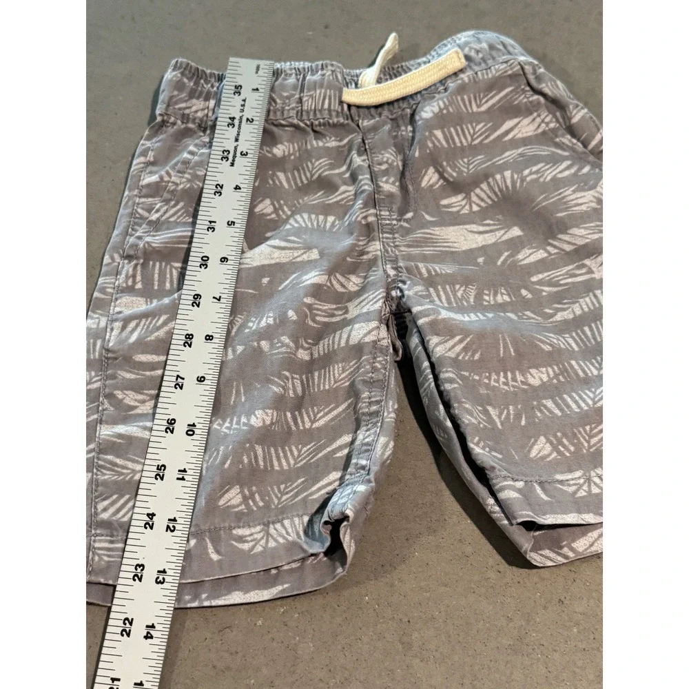 The‎ Children's Place Gray Leaf Print Drawstring Shorts Size 5 Kids